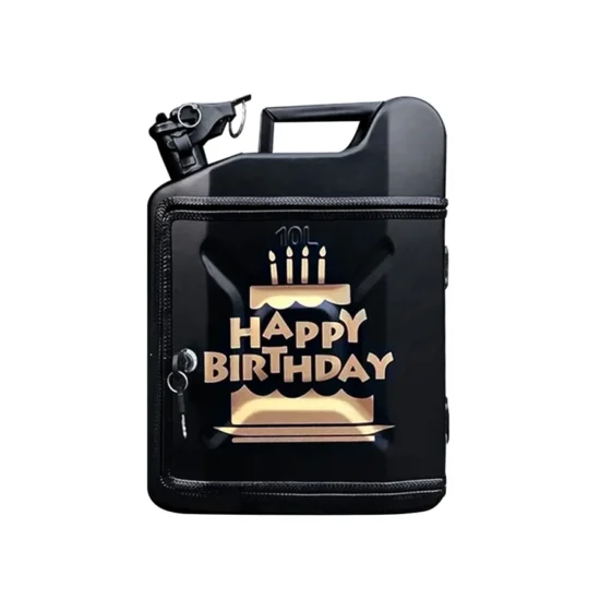 Kanisterbar 10 L Happy Birthday schwarz