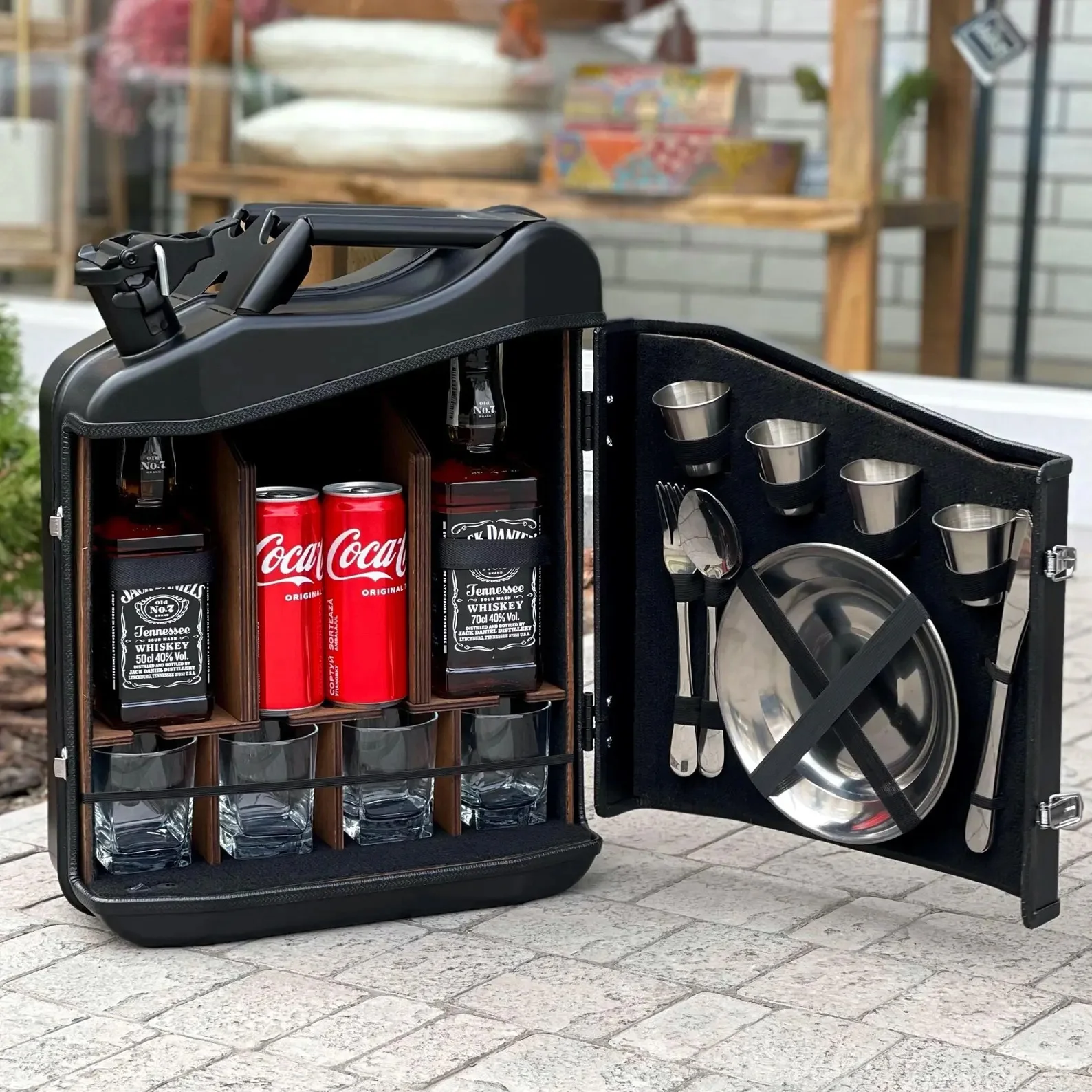 kanister figur schwarz matt inner cola